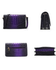 MKF Vanta Croc-Embossed Saddle Bag by Mia K.