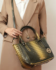 MKF Aphelia Croc-Embossed Handbag by Mia K.