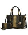 MKF Aphelia Croc-Embossed Handbag by Mia K.