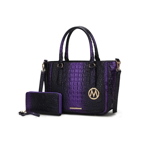 MKF Aphelia Croc-Embossed Handbag by Mia K.