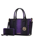 MKF Aphelia Croc-Embossed Handbag by Mia K.