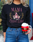 Christmas Pink Mama Claus Social Club Sweatshirt