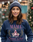 Christmas Pink Mama Claus Social Club Sweatshirt