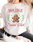 Christmas Holiday Baking Social Club Sweatshirt