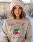 Christmas Tree Farm Red Truck Sweatshirt