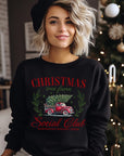 Christmas Tree Farm Red Truck Sweatshirt