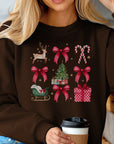 Christmas Deer Red Present Holiday Sweatshirt