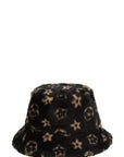 Geometric Pattern Fur Bucket Hat