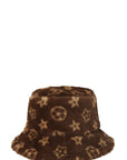 Geometric Pattern Fur Bucket Hat