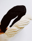 Retro Yarn Knit Braided Headband