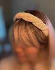 Retro Yarn Knit Braided Headband