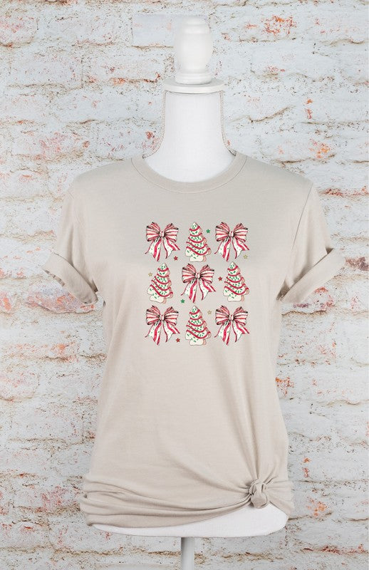 PLUS Coquette Christmas Tree Cake Graphic Tee