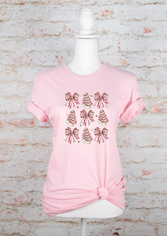 PLUS Coquette Christmas Tree Cake Graphic Tee