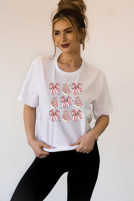 PLUS Coquette Christmas Tree Cake Graphic Tee