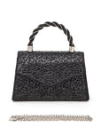 Statement Rhinestone Top Handle Clutch Bag