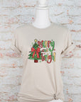 Merry and Bright Christmas Holiday Graphic Tee