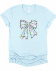 PLUS Christmas Bow Lights Holiday Graphic Tee