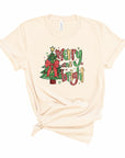 Merry and Bright Christmas Holiday Graphic Tee