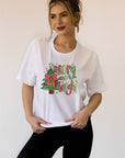 Merry and Bright Christmas Holiday Graphic Tee