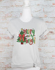 Merry and Bright Christmas Holiday Graphic Tee