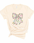 PLUS Christmas Bow Lights Holiday Graphic Tee