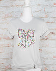 PLUS Christmas Bow Lights Holiday Graphic Tee