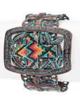 Aztec Print Western Oversize Cuff Bangle