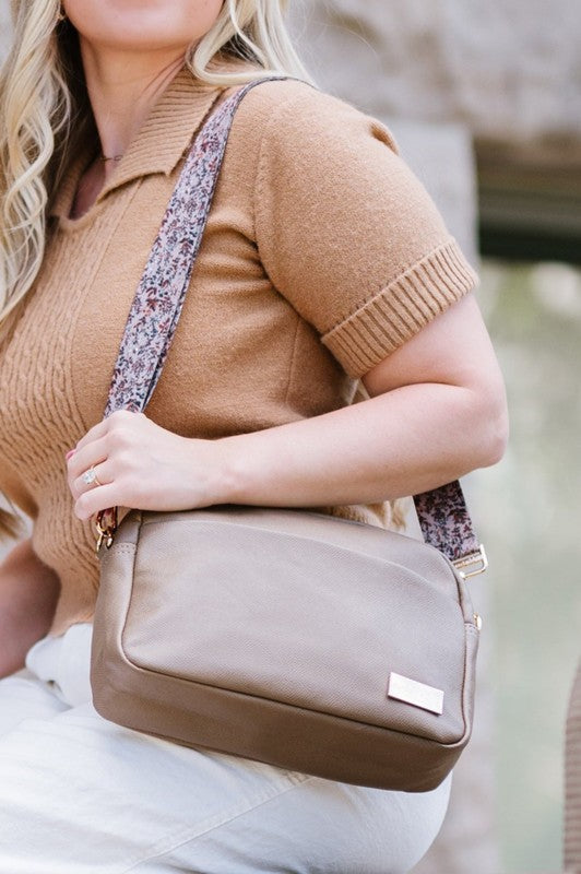 Muted Moon Flower Alice Crossbody Bag and Straps