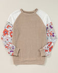 Cotton Stripe  Drop shoulder Sweatshirt