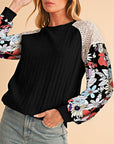 Cotton Stripe  Drop shoulder Sweatshirt