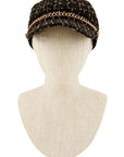 Tweed Beret Chain Hat