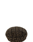 Tweed Beret Chain Hat