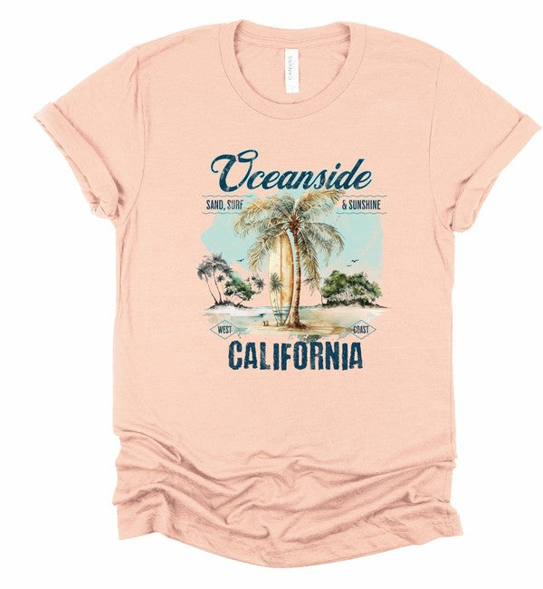 Oceanside Surf Bella Canvas Graphic Tee