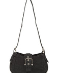 Decorative Buckle Denim Shoulder Bag