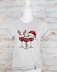 Christmas Wine Glass Graphic Tee