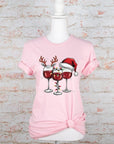 PLUS Christmas Wine Glass Graphic Tee