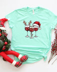 PLUS Christmas Wine Glass Graphic Tee