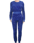 Women's Fashion Sequin 2 Piece Pant Set by Claude