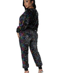 Women's Fashion Sequin 2 Piece Pant Set by Claude