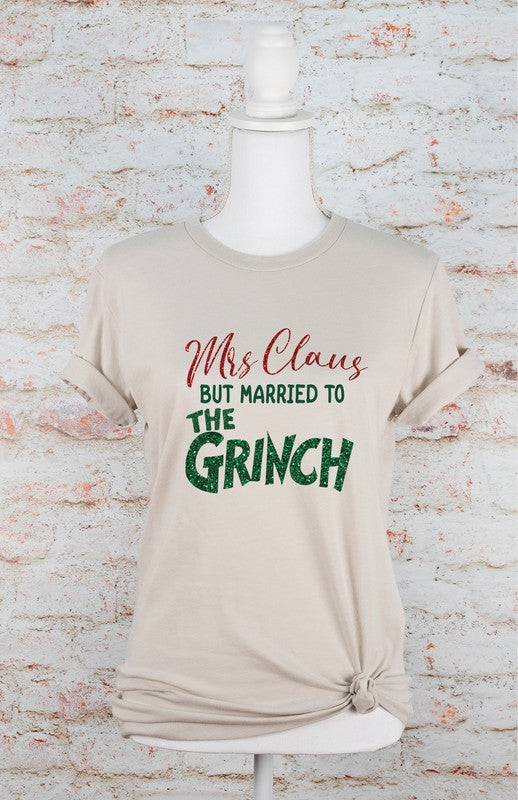 PLUS Mrs. Clause Married to the Grinch Graphic Tee