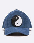 Yin Yang Patch Faux Suede Cap