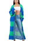 Women's Longline Knit Cardigan Sweater