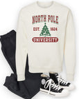 North Pole University Cozy Crewneck Sweatshirt