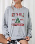 North Pole University Cozy Crewneck Sweatshirt