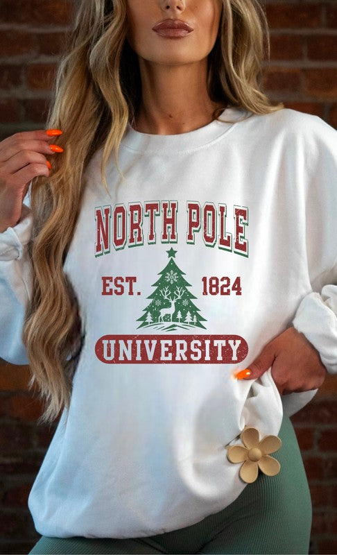 PLUS North Pole University Cozy Crewneck Sweatshirt