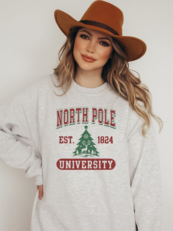 PLUS North Pole University Cozy Crewneck Sweatshirt