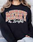 Merry & Bright Graphic Fleece Sweatshirts