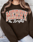 Merry & Bright Graphic Fleece Sweatshirts