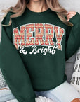 Merry & Bright Graphic Fleece Sweatshirts