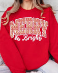 Merry & Bright Graphic Fleece Sweatshirts